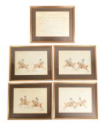 WARWICKSHIRE YEOMANRY CAVALRY - HAND COLOURED PRINT PLATES