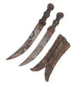 19TH CENTURY SUDANESE MAHDIST PEOPLE DOUBLE DAGGER