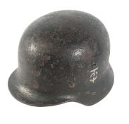 WWII SECOND WORLD WAR GERMAN ORGANISATION TODT M35 HELMET