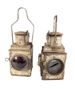 RAILWAYANA - X2 VINTAGE BRITISH RAILWAYS LAMPS