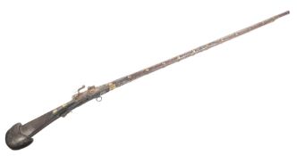 19TH CENTURY SOUTH EAST ASIAN MATCHLOCK TORADAR / MUSKET RIFLE