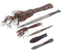 COLLECTION OF WEST AFRICAN MANDINKA TRIBAL DAGGERS