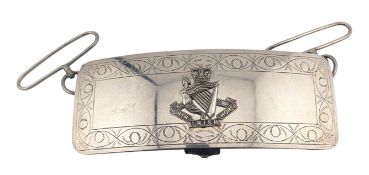 VICTORIAN IRISH YEOMANRY OFFICERS SHOULDER BELT POUCH