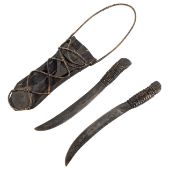 PAIR OF DECORATIVE MALAYAN WALL HANGING KNIVES