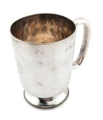 GREAT WESTERN RAILWAYS 1/2 PINT SILVER PLATE TANKARD