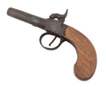 EARLY 19TH CENTURY PERCUSSION CAP POCKET PISTOL - NOCK OF LONDON