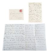 BRITISH INDIA EPHEMERA - LETTER TO CAPTAIN S. CORLETT