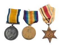 WWI FIRST WORLD WAR MEDAL PAIR & AFRICA STAR
