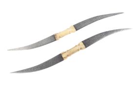 TWO 19TH EAST AFRICAN SUDANESE HALADIE DAGGERS