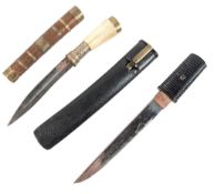 VINTAGE JAPANESE TANTO & BURMESE DHA