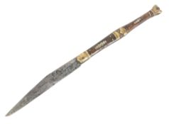 19TH CENTURY SPANISH NAVAJA FIGHTING KNIFE