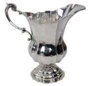 20TH CENTURY ITALIAN VENETIAN 800 SILVER PLANISHED WATER PITCHER