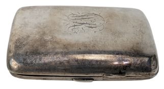 20TH CENTURY GEORGE V HALLMARKED SILVER CIGARETTE CASE
