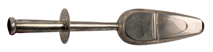 19TH GEORGE III HALLMARKED SILVER GIBSONS PATENT MEDICINE SPOON