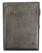 20TH CENTURY GEORGE V HALLMARKED SILVER CIGARETTE CASE