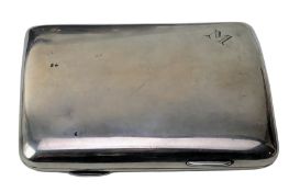 EARLY 20TH CENTURY EDWARD VII HALLMARKED SILVER CIGARETTE CASE