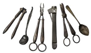 20TH ELIZABETH II HALLMARKED SILVER PRESERVE SPOON & 800 SILVER SUGAR TONGS