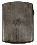 20TH CENTURY GEORGE V HALLMARKED SILVER CIGARETTE CASE