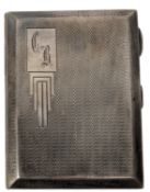 20TH CENTURY GEORGE V HALLMARKED SILVER CIGARETTE CASE