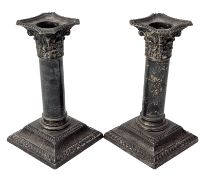 PAIR OF EARLY 20TH CENTURY EDWARD VII HALLMARKED SILVER CANDLESTICKS