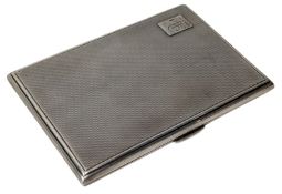 20TH CENTURY GEORGE VI HALLMARKED SILVER CIGARETTE CASE