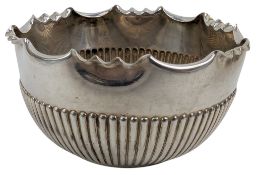 19TH CENTURY VICTORIAN HALLMARKED SILVER SUGAR BOWL