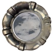 EDWARD VII HALLMARKED SILVER SALVER / DISH / CARD TRAY