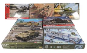 MODEL KITS - x7 AIRFIX & OTHER 1/35 SCALE MILITARY MODEL KITS