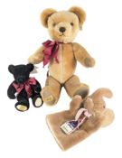 TEDDY BEARS - X3 MERRYTHOUGHT SOFT TOY TEDDY BEARS