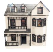 DOLLS HOUSE - WOODEN VICTORIAN SCRATCH BUILT DOLLS HOUSE