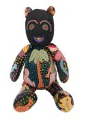 BEARS - HEARTWORKS AFRICAN FABRIC TEDDY BEAR