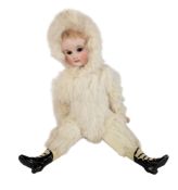 DOLLS - VINTAGE BISQUE HEADED 'SNOW BABY' DOLL