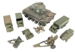 DIECAST - COLLECTION OF DINKY TOYS AND TRI-ANG ARMY MILITARY VEHICLES