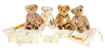 BEARS - x4 GERMAN STEIFF DANBURY MINT BEARS