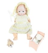 DOLLS - X2 VINTAGE c1920s GERMAN BISQUE DOLLS