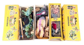 PUPPETS - x3 VINTAGE BOXED PELHAM PUPPETS