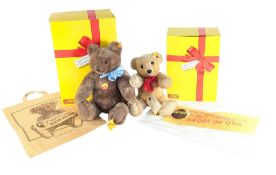TEDDY BEARS - X2 GERMAN STEIFF SOFT TOY TEDDY BEARS