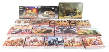 MODEL KITS - x16 AIRFIX & OTHER 1/76 SCALE MILITARY MODEL KITS
