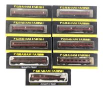 MODEL RAILWAY - x9 GRAHAM FARISH N GAUGE COACHES