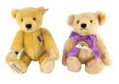 BEARS - x2 STEIFF RAINBOW & HELP FOR HEROES BEARS