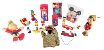VINTAGE TOYS - COLLECTION OF DISNEY, NODDY AND TIN TOYS