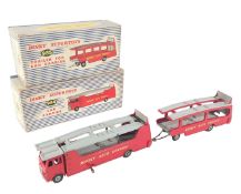 DIECAST - X2 MECCANO DINKY SUPERTOYS CAR CARRIER AND TRAILER