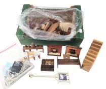 DOLLS - COLLECTION OF DOLLS HOUSE PUB FURNITURE