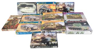 MODEL KITS - x11 REVELL & OTHER 1/72 SCALE MILITARY MODEL KITS