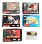 RETRO GAMING - VINTAGE SUPER NINTENDO VIDEO GAMES