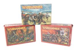 WARHAMMER - x3 BOXED UNUSED GOBLINS & EMPIRE MILITIA SET