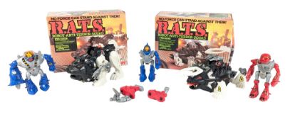 ACTION FIGURES - VINTAGE TOMY ROBOT ANTI TERROR SQUAD PLAYSETS