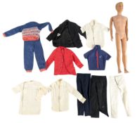 BARBIE - VINTAGE 1960s KEN DOLL & CLOTHING