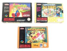 RETRO GAMING - VINTAGE SUPER NINTENDO VIDEO GAMES