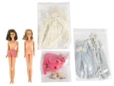 BARBIE - x2 VINTAGE 1960s BARBIE FRANCIE DOLLS